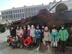 ilustracja do wpisu 
MĄDRE SÓWKI - świetują na rynku 100-lecie odzyskania niepodległości przez Białystok