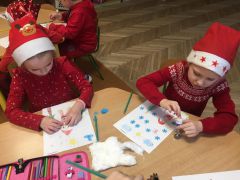 ilustracja do wpisu 
MĄDRE SÓWKI - Mikołaj praca plastyczna