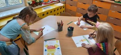 ilustracja do wpisu 
MĄDRE SÓWKI - Kubuś Puchatek - praca plastyczna