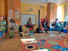 Muzycy w trakcie audycji