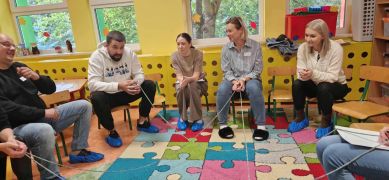 Rodzice podczas warsztatów Rośnijmy razem